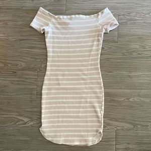 Windsor Light Pink & White Striped Dress Size XS